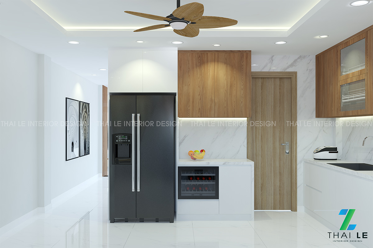 Thiết kế nội thất nhà phố Đường B2 Bình Điền Q8 - 400m2